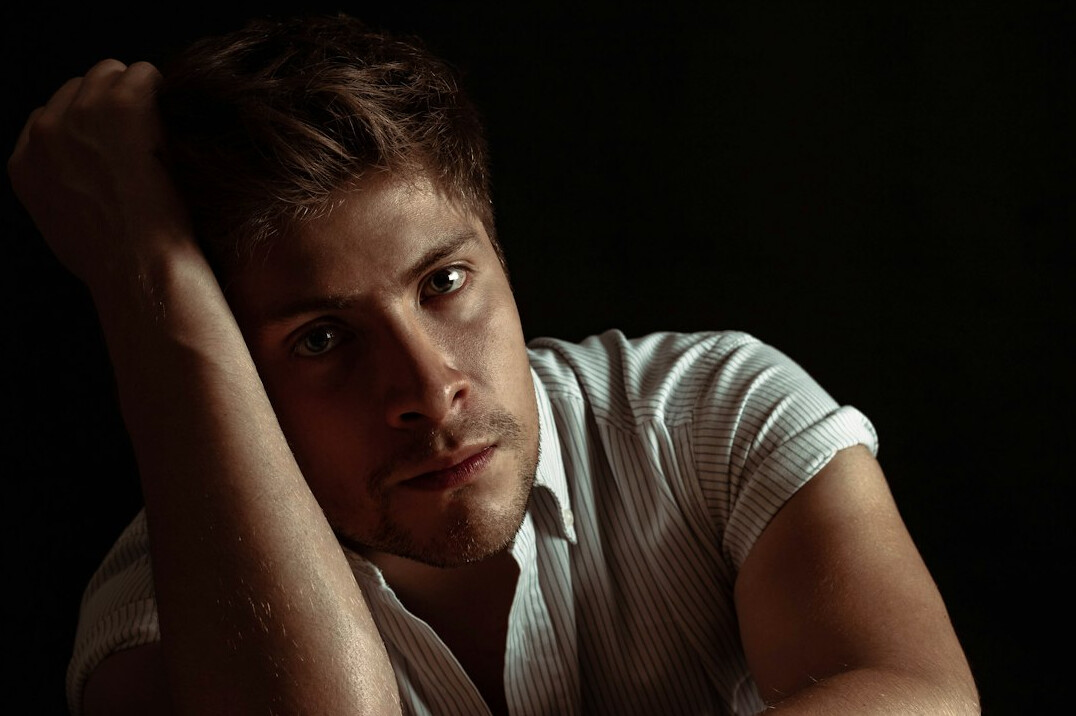 Portrait of a young man in a shirt