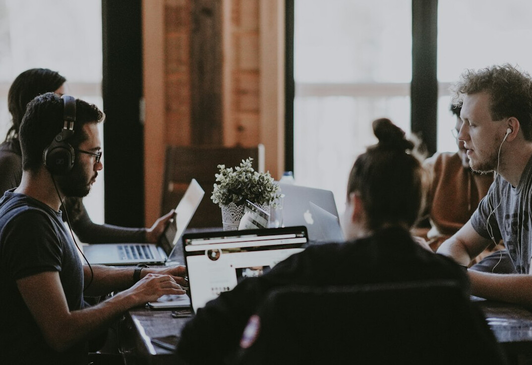software development team coding