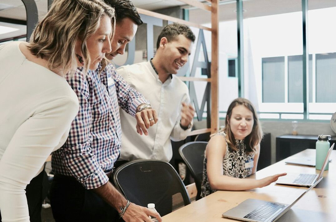 corporate experts in strategy meeting